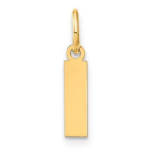 14ky Letter I Initial Pendant