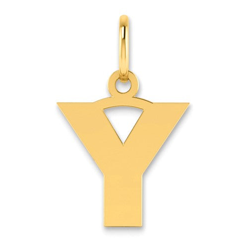 14ky Letter Y Initial Pendant