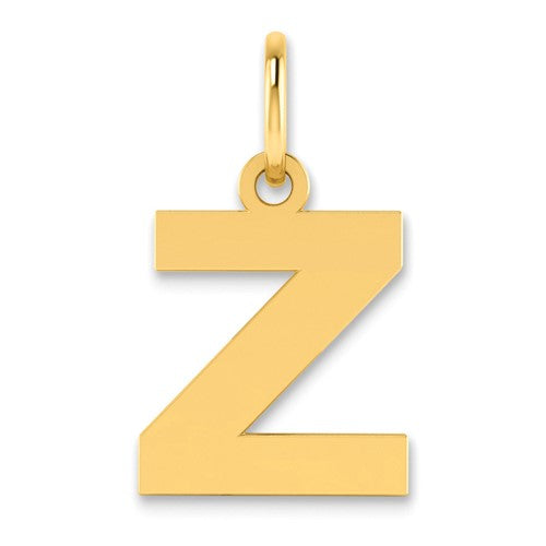 14ky Letter Z Initial Pendant