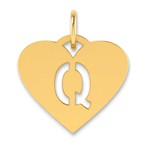 14ky Initial Letter Q Initial Charm