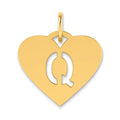 14ky Initial Letter Q Initial Charm