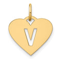 14ky Initial Letter V Initial Charm