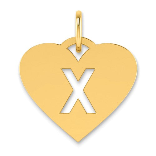 14ky Initial Letter X Initial Charm