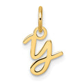 14K Uppercase Letter Y Initial Charm