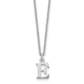 14KW Cutout Letter E Initial Necklace