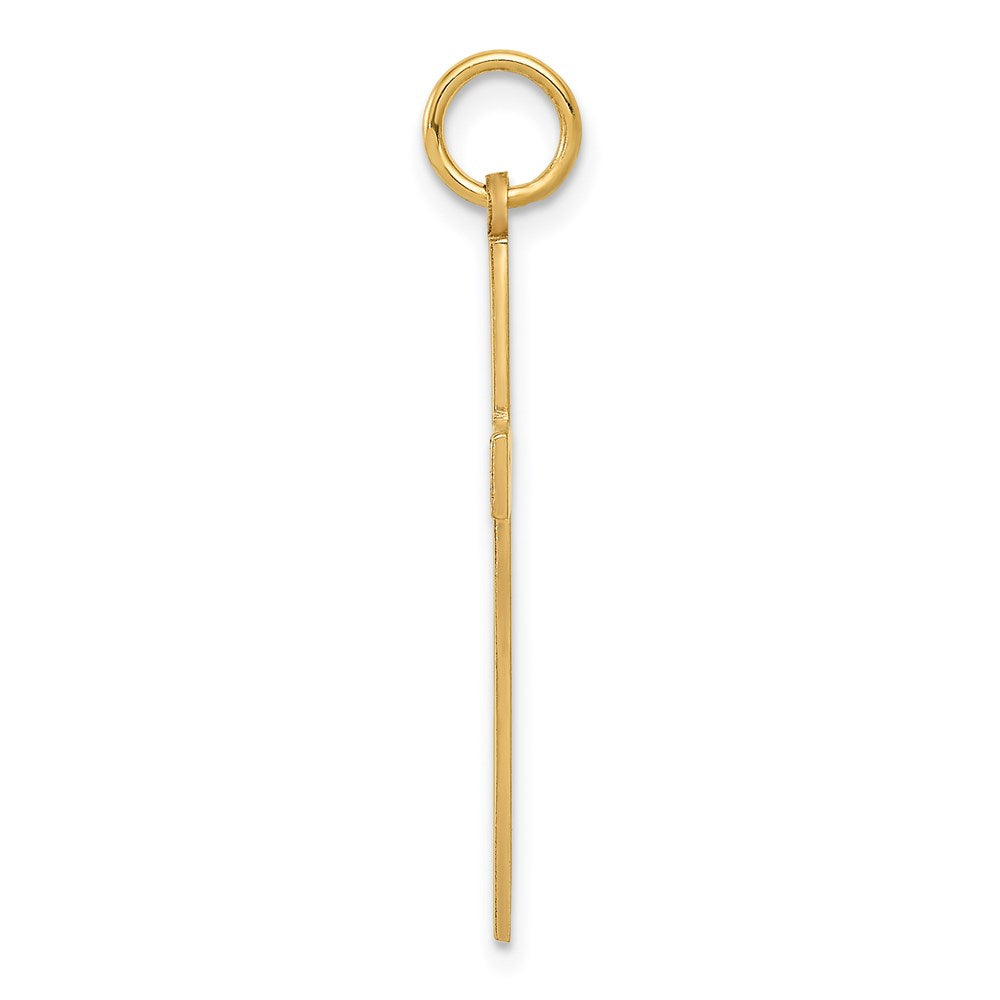 14K Laser Designed Cross Pendant