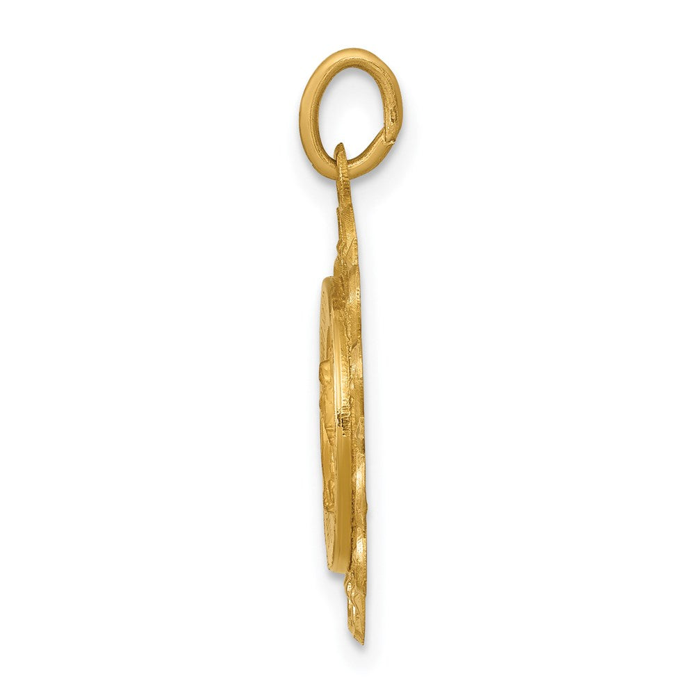 14k Miraculous Medal Charm