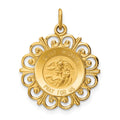 14k Saint Michael Medal Charm