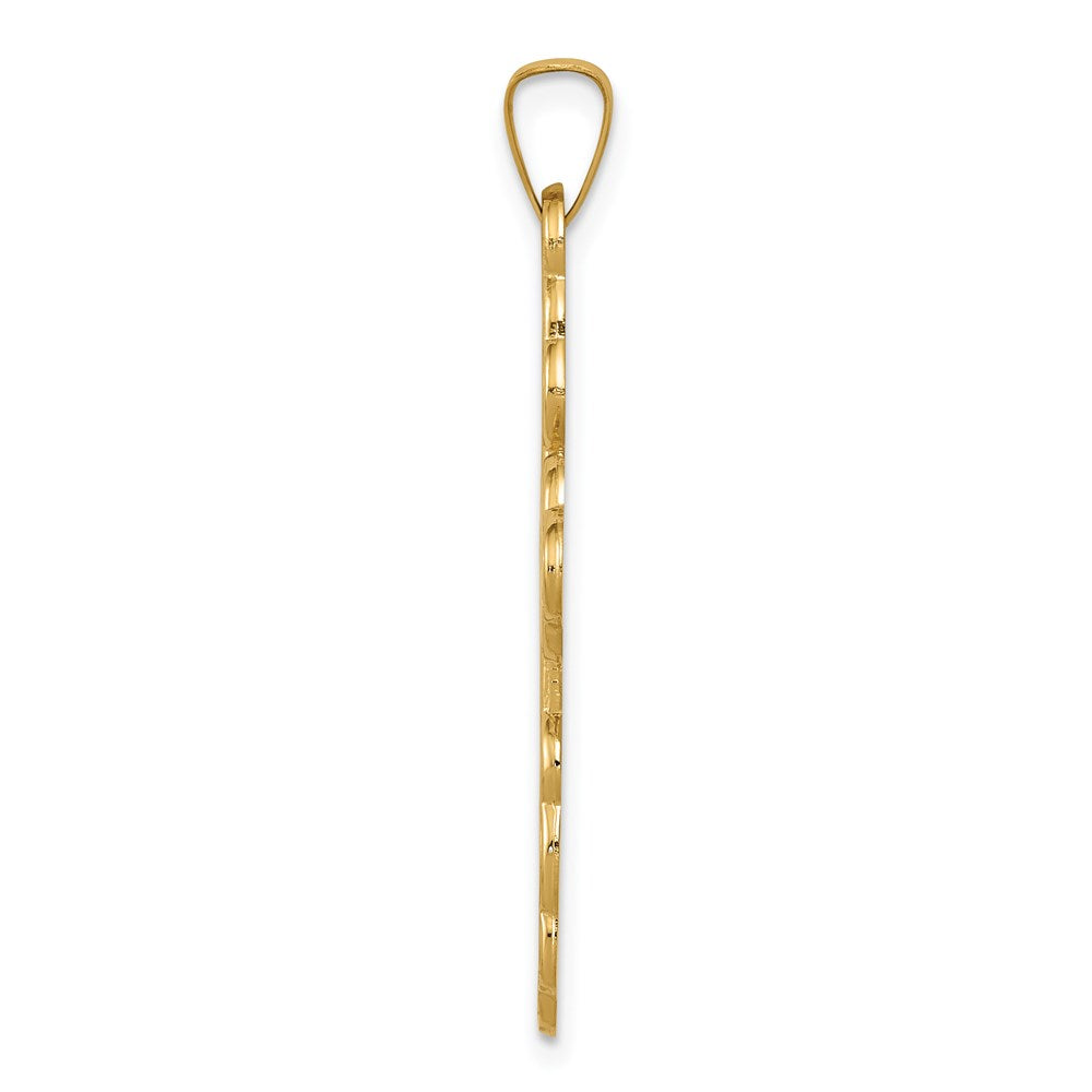 14k Eastern Orthodox Cross Pendant