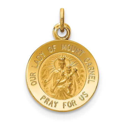 14k Our Lady of Mt. Carmel Medal Charm