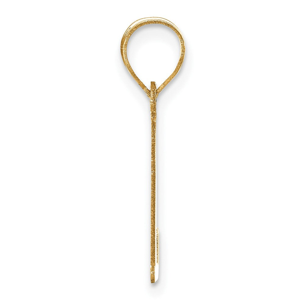 14k Polished Letter L Initial Pendant