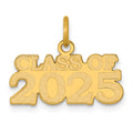 14k Polished CLASS OF 2025 Charm