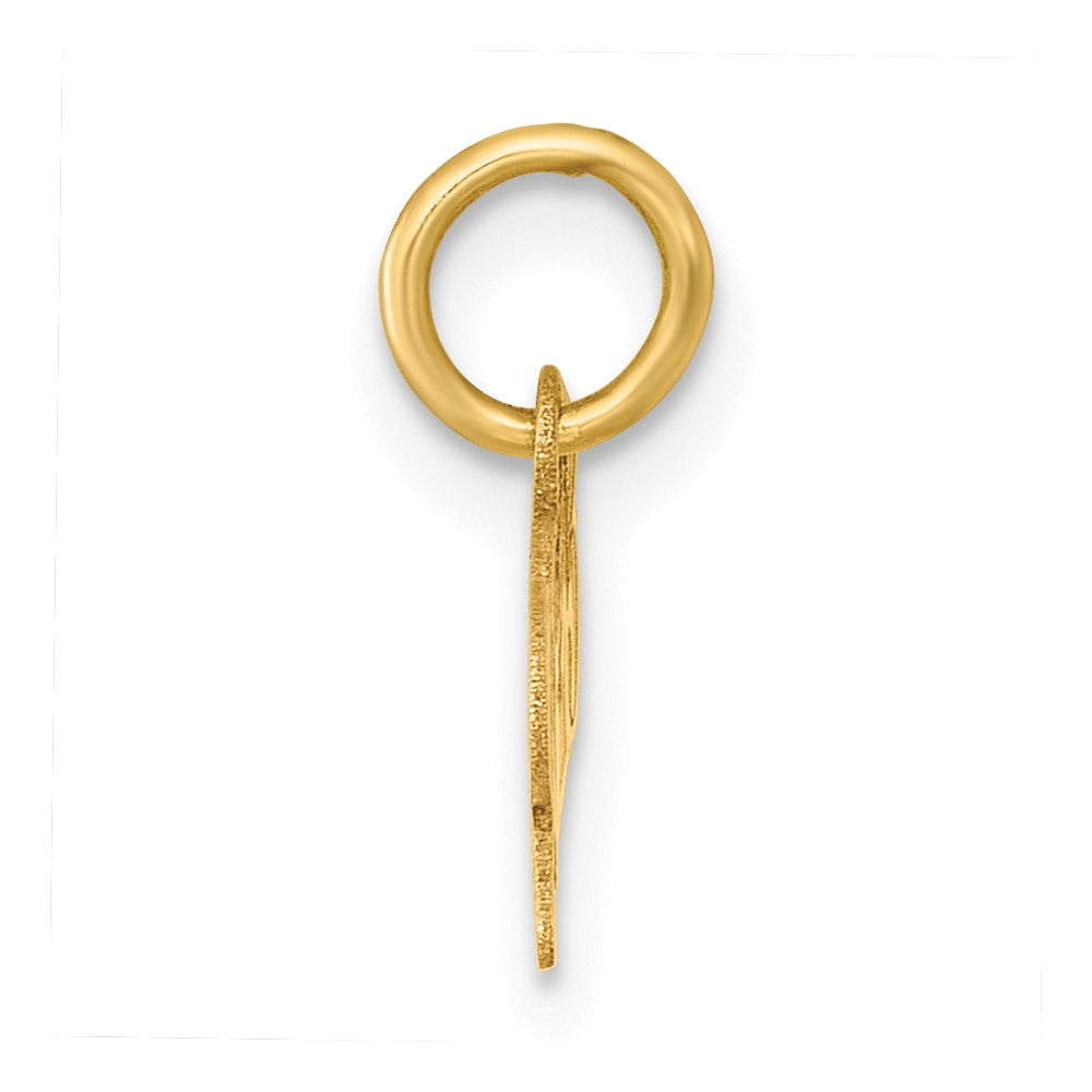 14k Polished and Satin Horizontal 2025 Charm