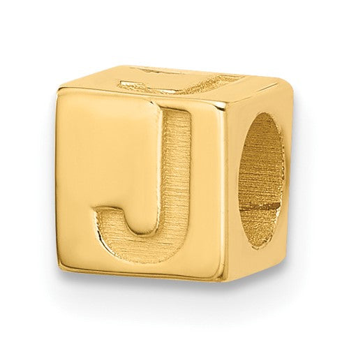 14ky Alphabet Bead Letter J