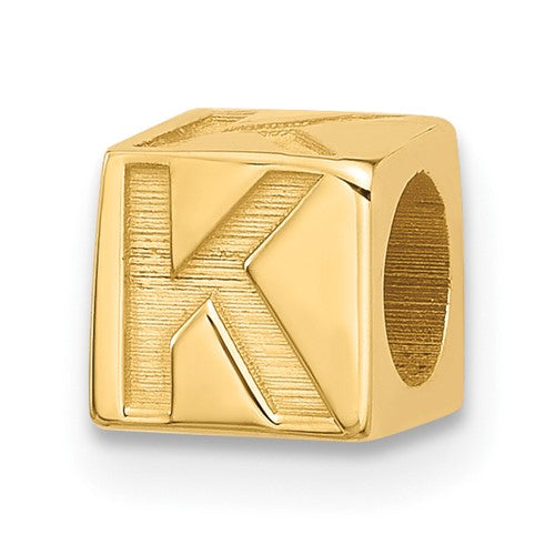 14ky Alphabet Bead Letter K