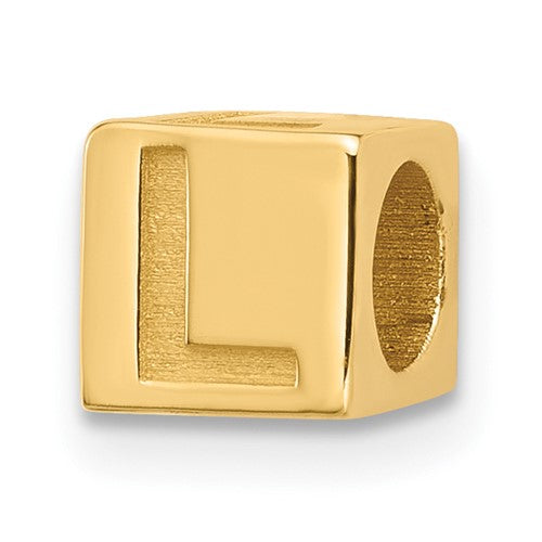 14ky Alphabet Bead Letter L
