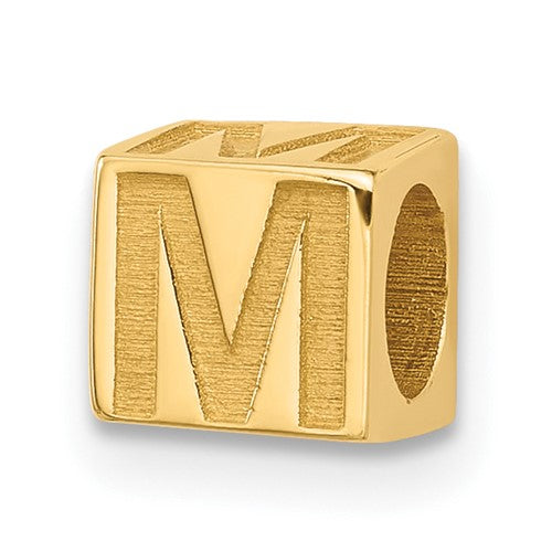 14ky Alphabet Bead Letter M