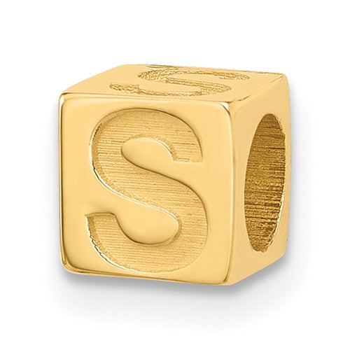 14ky Alphabet Bead Letter S
