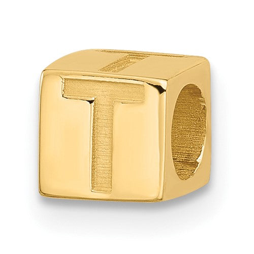 14ky Alphabet Bead Letter T