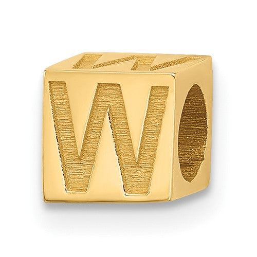 14ky Alphabet Bead Letter W